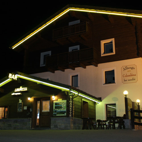 Hotel La Colombina located at Livigno, near to Trepalle, Italy.